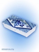 Изразец прямоугольный ромбовый тёмный